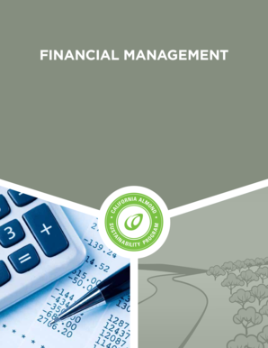 California Almond Sustainability Program Financial Management