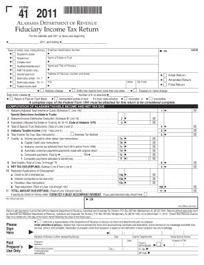 Alabama Fiduciary Income Tax Return