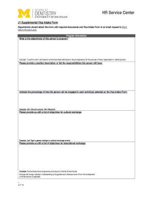 Modern cv layout - J1 Supplemental Visa Intake Form