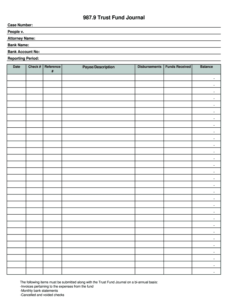 trust fund journal Preview on Page 1