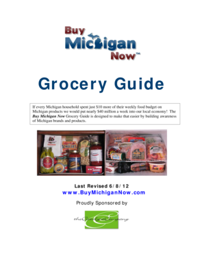 Editable grocery list template word - Michigan products we would put nearly $40 million a week into our local economy