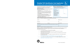 LACTOA Disabled TAP Identification Card Application