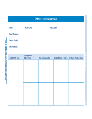 SMART Goal Worksheet