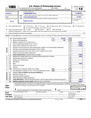 Test 2 Form 1065 Schedule K-1 - irs