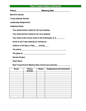 grubmaster worksheet