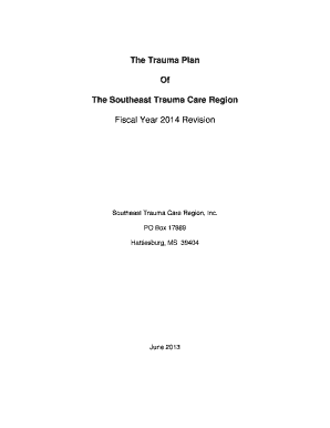 Southeast Trauma Care Region Plan - Mississippi State Department ... - msdh ms