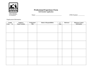 Soil Scientist Application Form