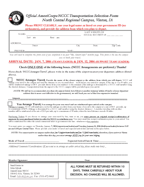 AmeriCorps NCCC Enrollment Forms