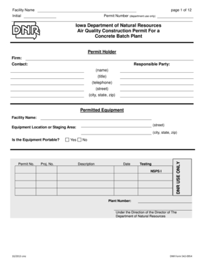 Incident report sample pnp - Iowa Department of Natural Resources Air Quality Construction - iowadnr