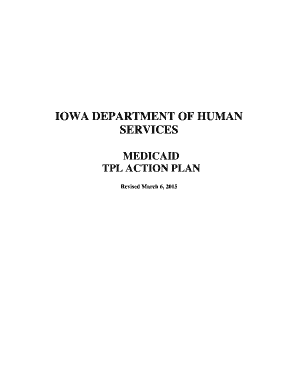 TPL ACTION PLAN - Iowa Department of Human Services - State of ... - dhs iowa