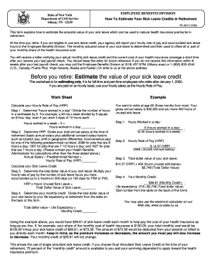 New York Sick Leave Credit Estimation Form