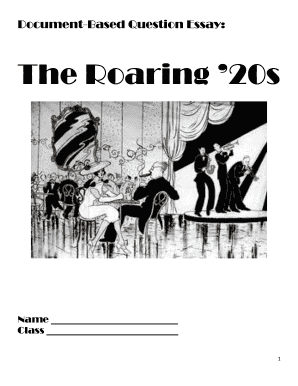1920s Document-Based Question Essay