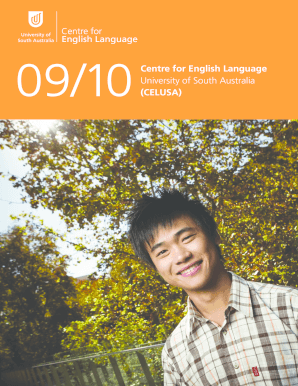 University of South Australia Academic English Program Application