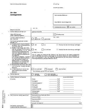 Bericht der Betreuerin/des Betreuers