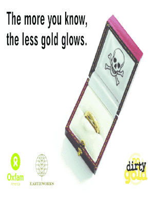 No Dirty Gold Campaign Pledge