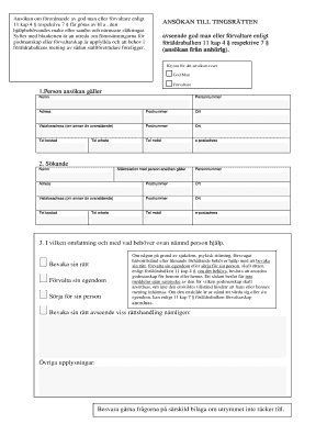 Application for Appointment of Guardian or Trustee