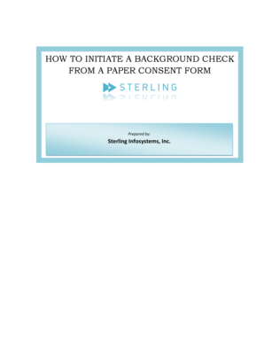 Background Check Consent Form