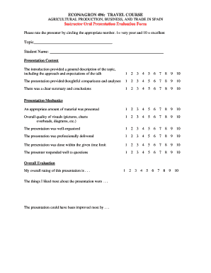 Oral presentation guidelines - Oral Presentation Evaluation Form - 2013docx - www2 econ iastate