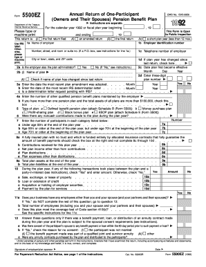 Form 5500EZ Annual Return