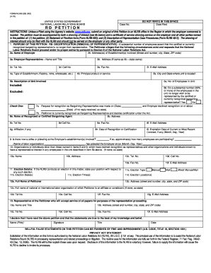 NLRB-502 RD Petition for Decertification