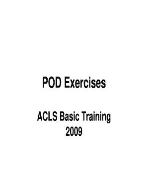 ACLS Basic Training POD Exercises