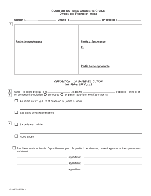 Opposition à la saisie-exécution