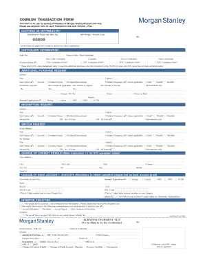 Morgan Stanley Mutual Fund Transaction Form