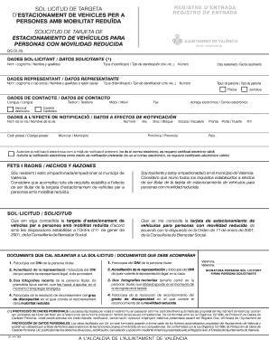 Parking Permit Application for People with Reduced Mobility