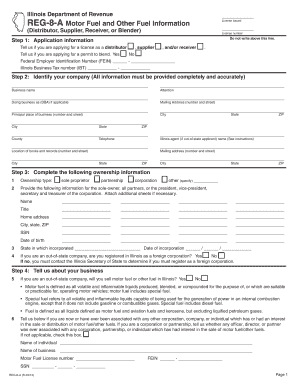 Illinois Motor Fuel License Application