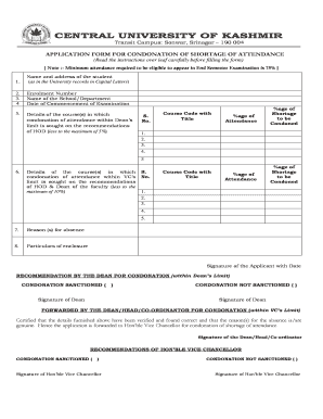 application to hod for attendance