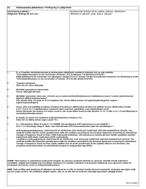 Certificate of Approval for Vehicles Carrying Dangerous Goods
