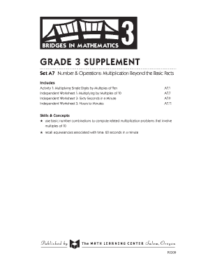 Grade 3 Multiplication Worksheets