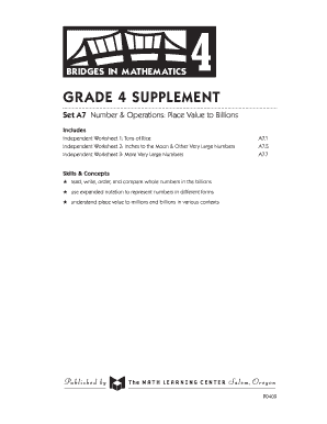 Grade 4 Place Value Worksheet
