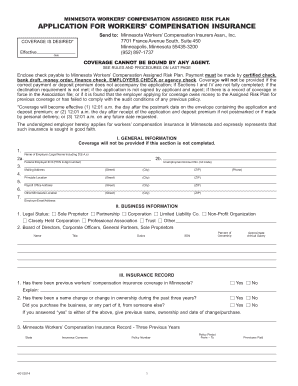 Minnesota Workers' Compensation Insurance Application