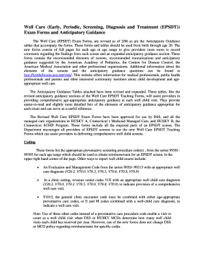 Well Care EPSDT Exam Forms