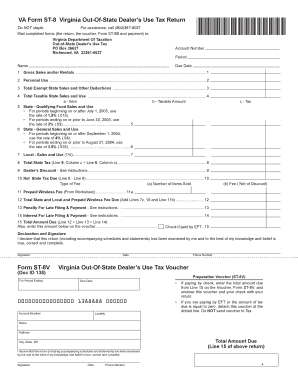 Virginia Out-Of-State Dealer’s Use Tax Return