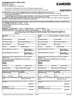 Individual Credit Application Form