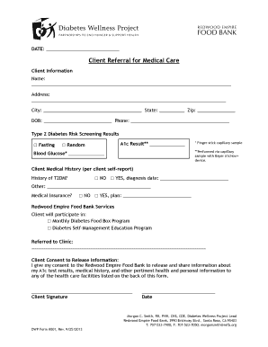 Client Referral for Medical Care