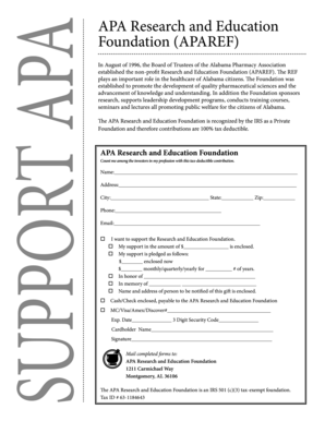 APAREF Donation Form