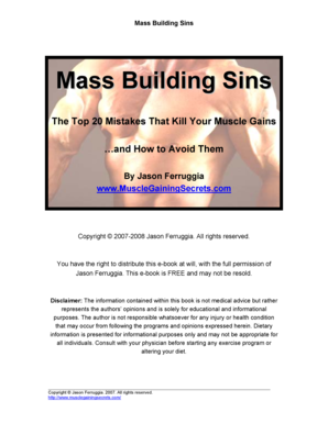 Ngo report template - Free Mass Building Mistakes Report