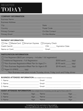 Event Registration Form