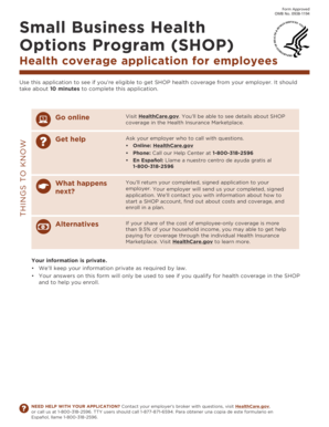 SHOP Health Coverage Application
