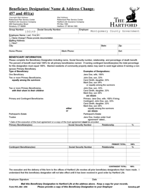 Beneficiary Designation Form