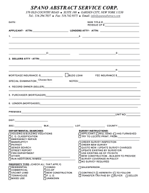 Go to application - Spano Abstract Service Corp