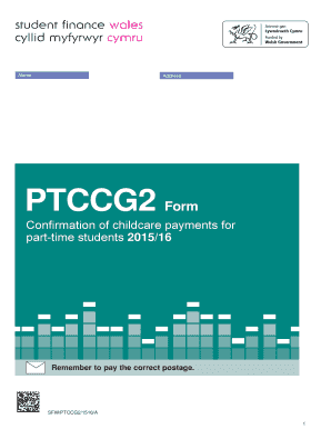 Confirmation of Childcare Payments for Part-Time Students