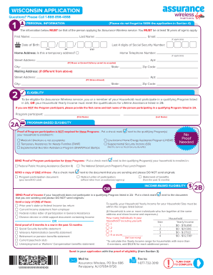 Wisconsin Assurance Wireless Application