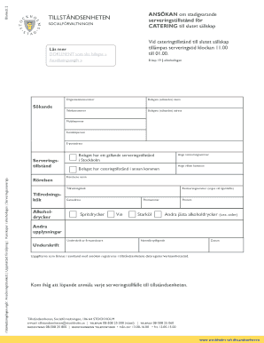 Application for Permanent Alcohol Serving Permit