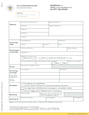 Temporary Alcohol Serving Permit Application