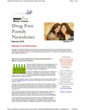 18 printable family newsletter samples forms and templates family newsletter samples