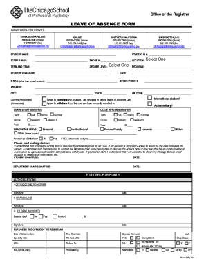 Leave of Absence Form